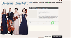Desktop Screenshot of belenusquartett.ch